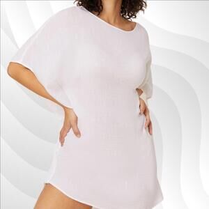 2/$50 Andie The Magdalena Kaftan White Size S/M | Lightweight & Flowy Wear